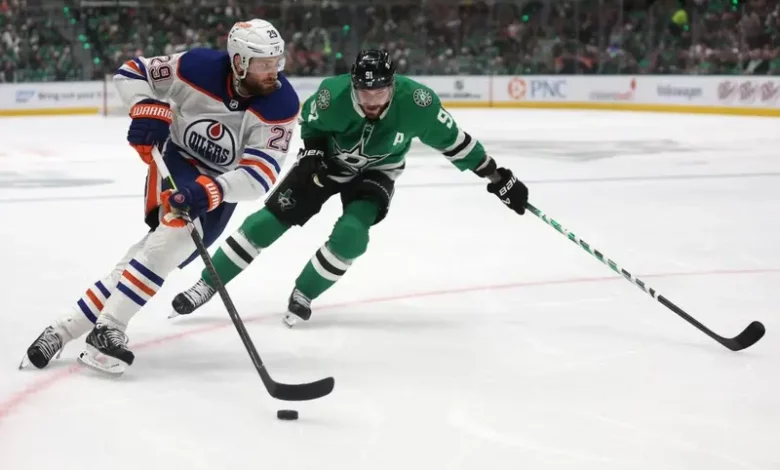 NHL: Edmonton Achieves Goal With Split In Dallas