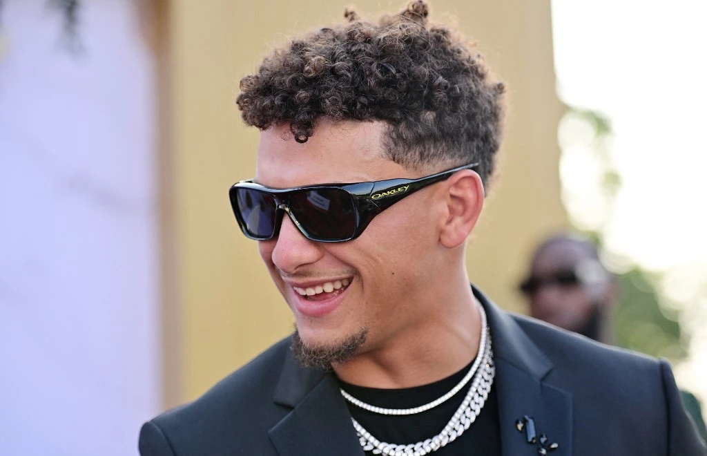 Patrick Mahomes of the Kansas City Chiefs arrives on the Red Carpet prior to the Kansas City Chiefs Super Bowl Ring Ceremony at Nelson-Atkins Museum of Art on June 13, 2024 in Kansas City, Missouri